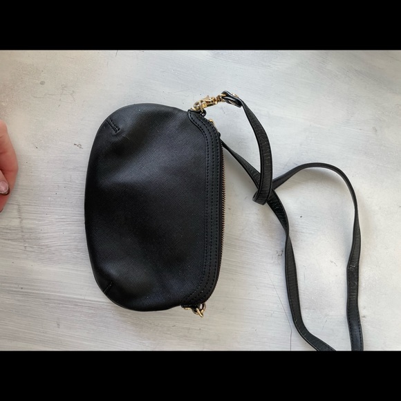 ❌SOLD❌Vivienne Westwood Orb Logo Crossbody Bag Black Leather - Picture 11 of 13